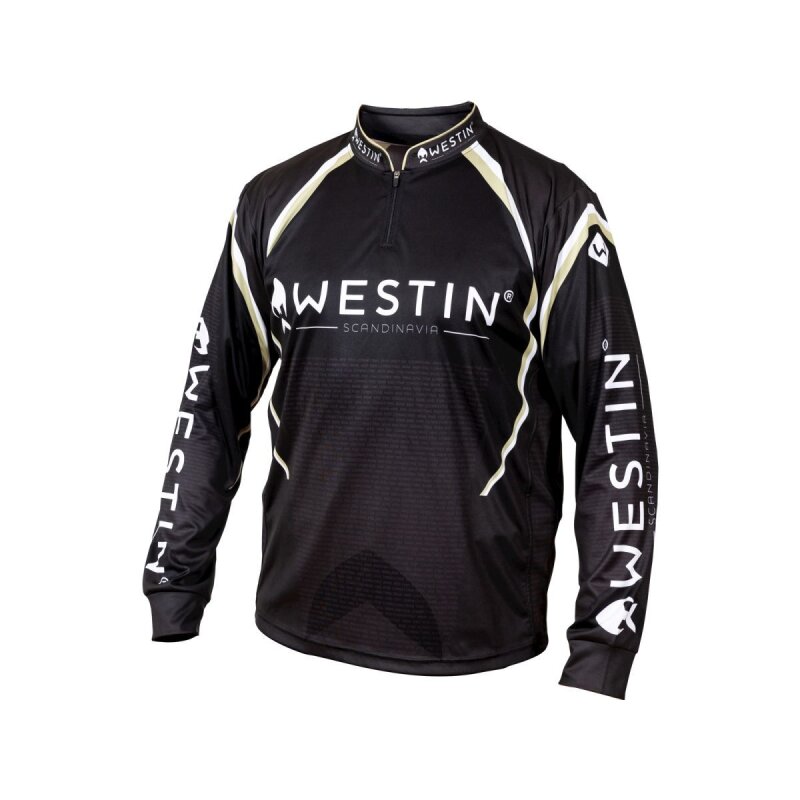 Bild von Westin LS Tournament Shirt Black/Grey  - Team Angelshirt