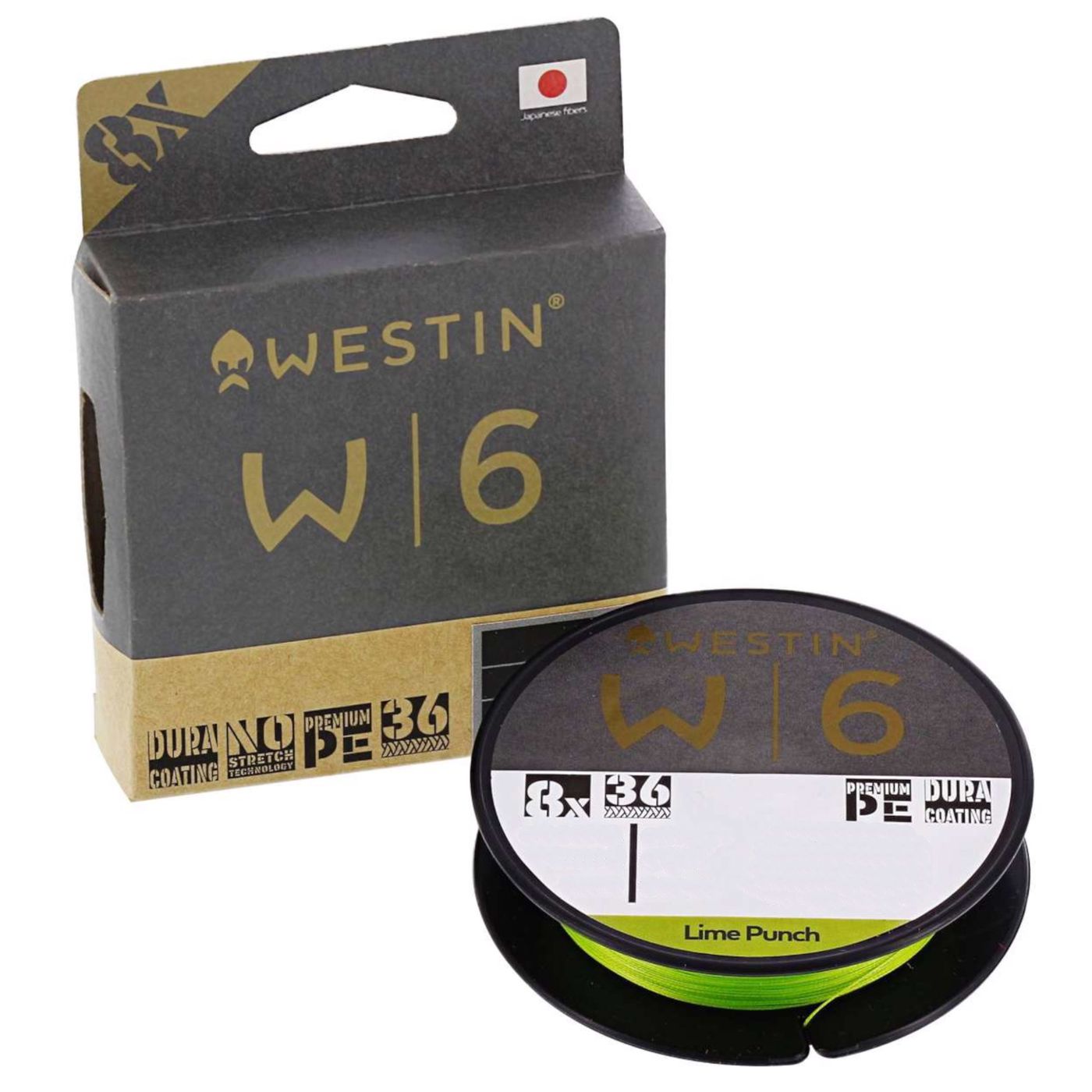 Bild von WESTIN W6 8 Braid Lime Punch 0,08mm 135m 3,7Kg (0,21 € pro 1 m)