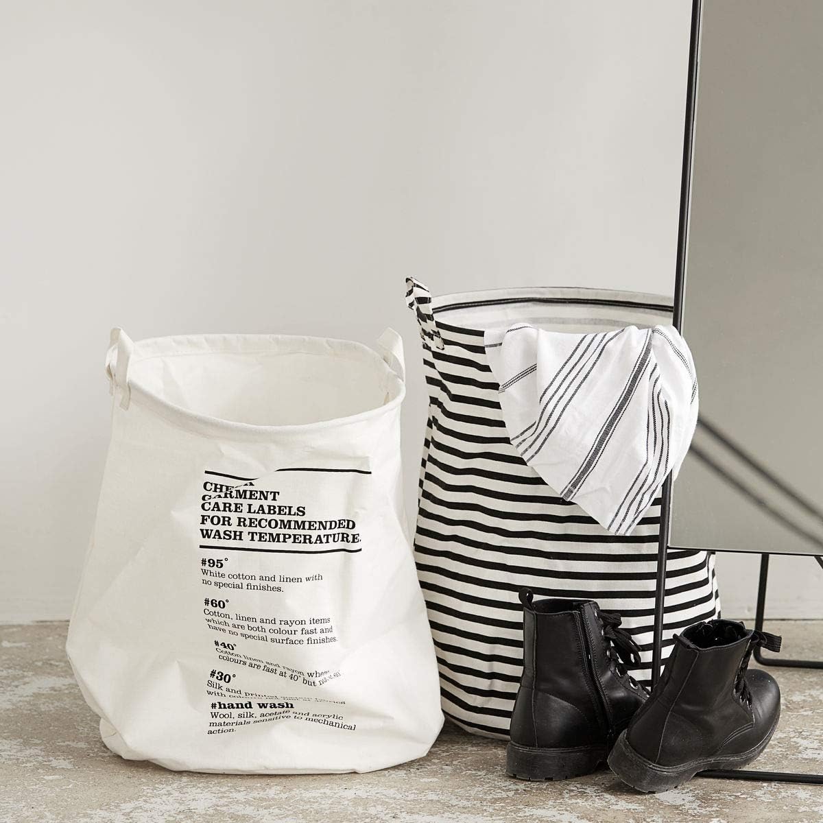 Bild von House Doctor Stripes Ls0120 schwarz/weiß 40 x 40 cm