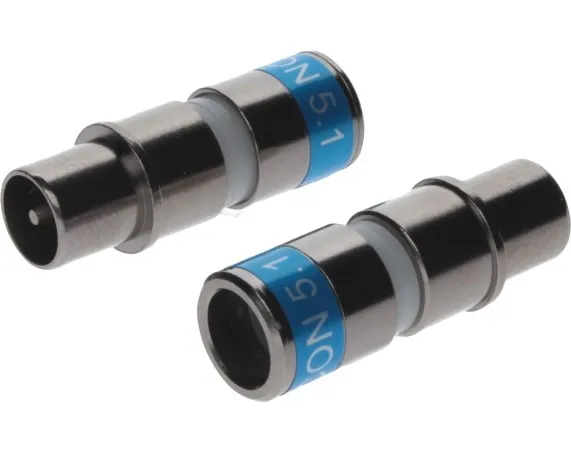 Bild von Cabelcon IECM-56-CX3 5.1 - blau - IEC-Stecker RG6 Compression