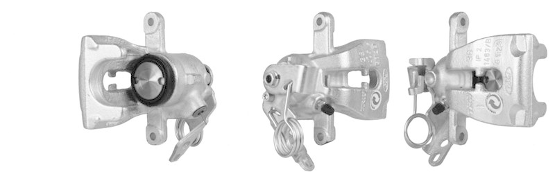 Bild von ELSTOCK 86-1849 Bremssattel Bremszange Gusseisen Hinterachse links, hinter der Achse FORD: Galaxy Mk2 MPV, S-Max Mk1, KUGA 1