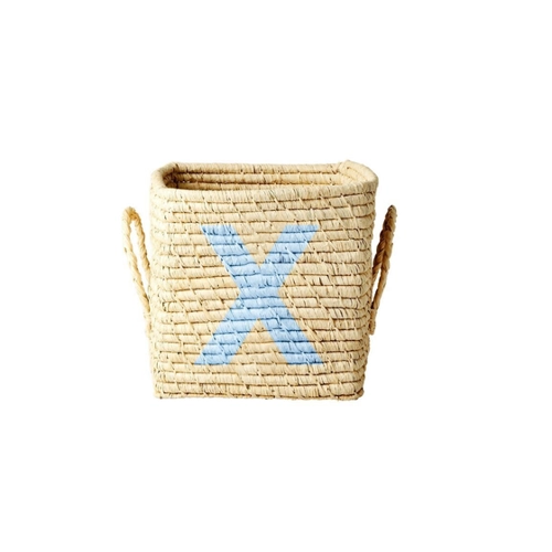 Bild von Raffia Buchstaben Korb ABC von RICE – Ein kreatives Organisationstalent