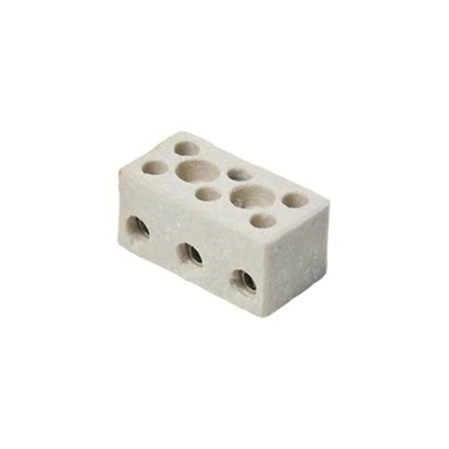 Bild von VAERK Crown Socket Porcelain 6 mm² (Solid) 3 Pole mit Loch