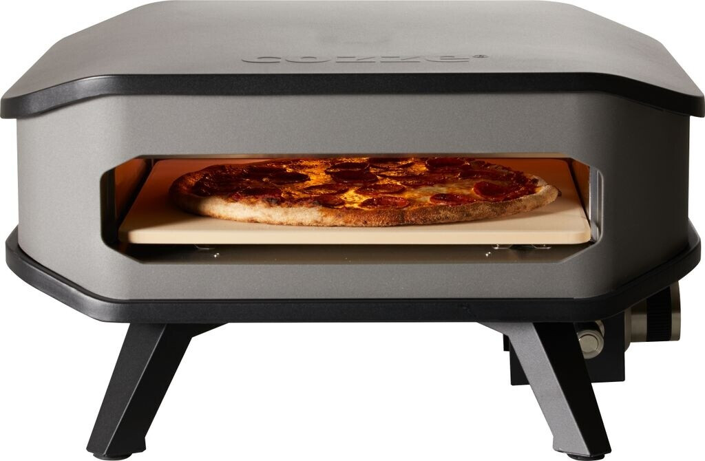 Bild von COZZE Pizzaofen Gas-Pizzaofen 13", Backtemperatur bis 400°C, tragbar, inkl. Pizzastein, Grillfläche 34 x 34 cm