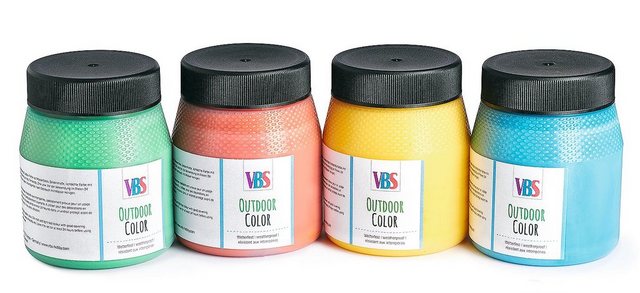 Bild von VBS Bastelfarbe Outdoor Color Farbset, 4er-Farbset