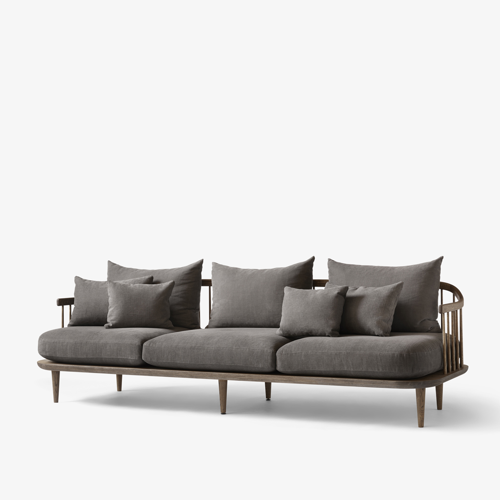 Bild von &tradition - FLY SC12 - skandinavisches Design Sofa mit Holzgestell