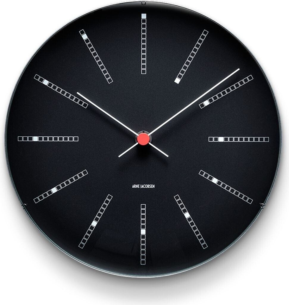 Bild von Arne Jacobsen Tischuhr Arne Jacobsen Bankers Wanduhr Ø29 cm schwarz