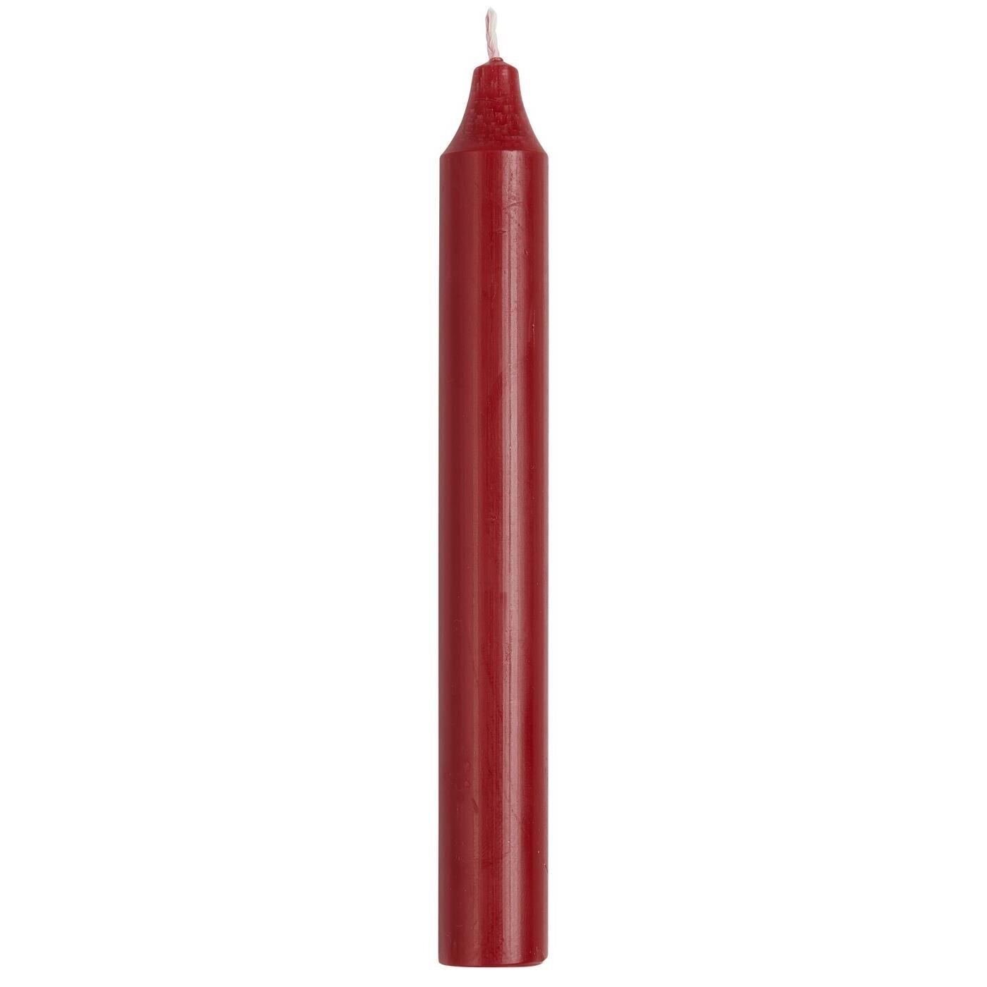 Bild von Rustikale Stabkerze 18 cm, Ø 2,2 cm, 18 cm, Ø 2,2 cm, rot