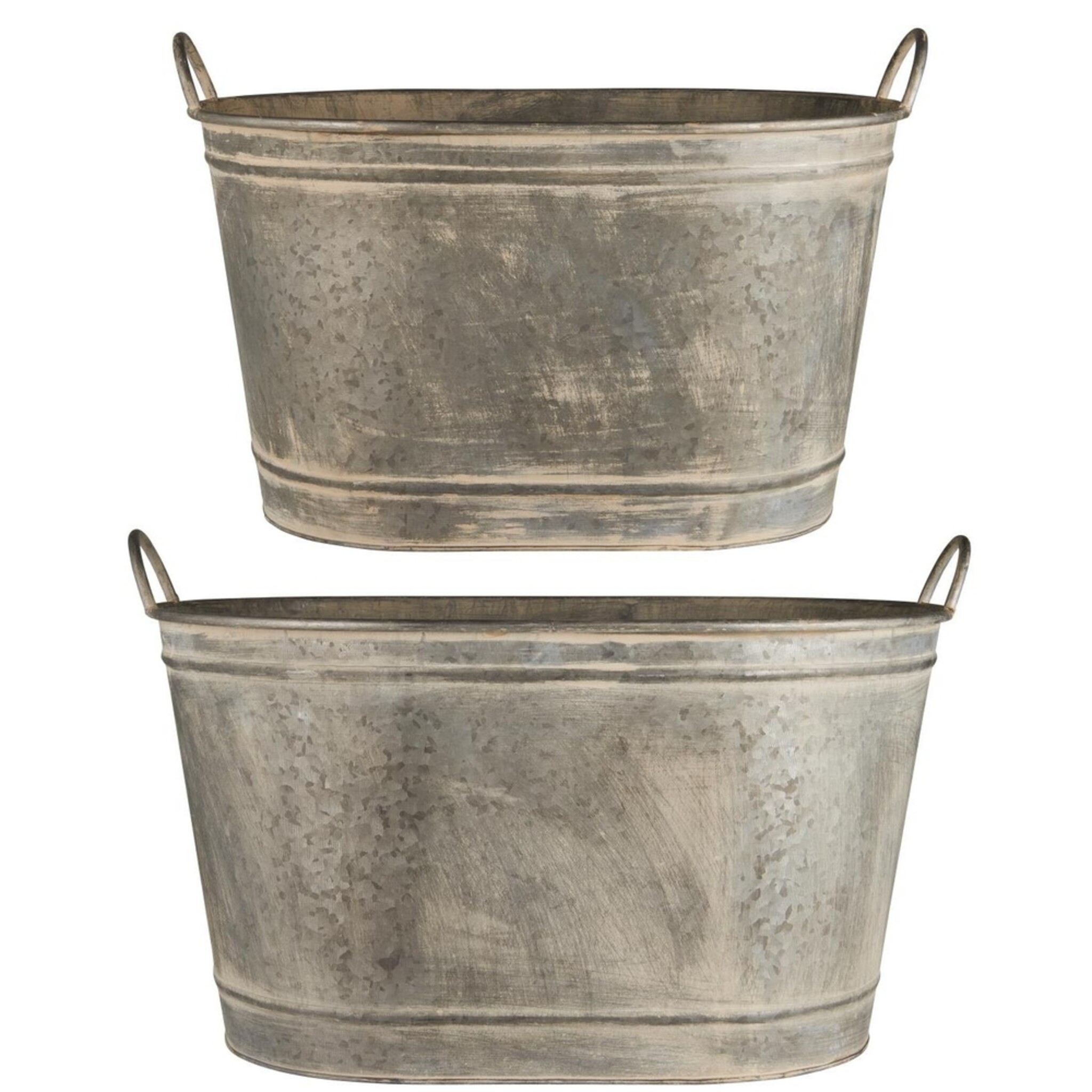 Bild von Pflanzkübel 2er-Set aus Metall Urban Garden, 59 x 39 x 35 cm