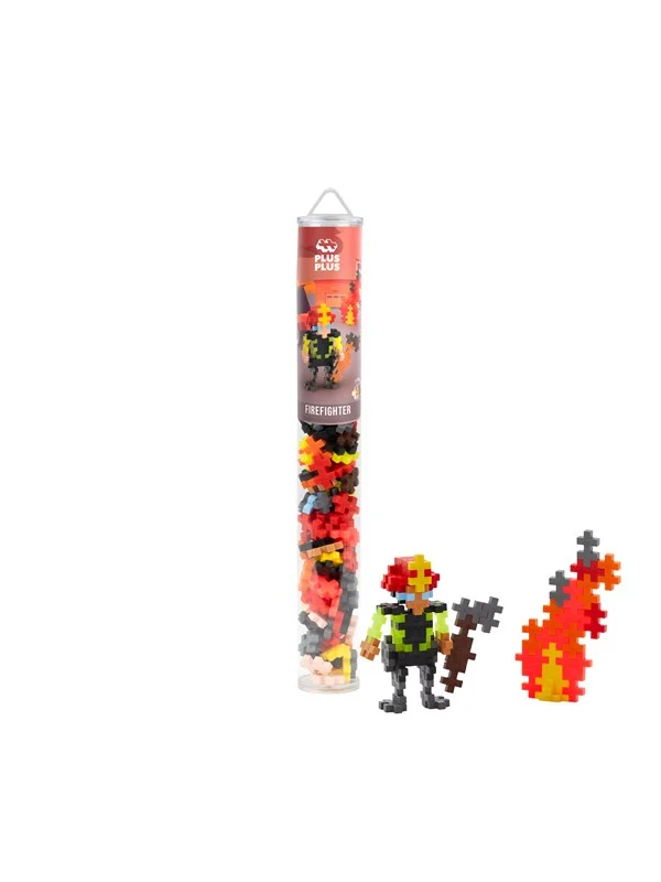 Bild von PLUS-PLUS Konstruktionsspielsteine 100 Kreativ Bausteine Feuerwehrmann