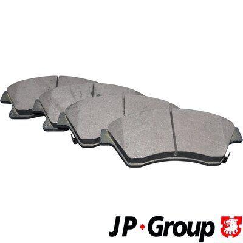 Bild von JP GROUP 1263602510 Bremsbelagsatz Bremsbeläge, Bremsklötze, Bremssteine Vorderachse mit akustischer Verschleißwarnung OPEL: Astra J GTC