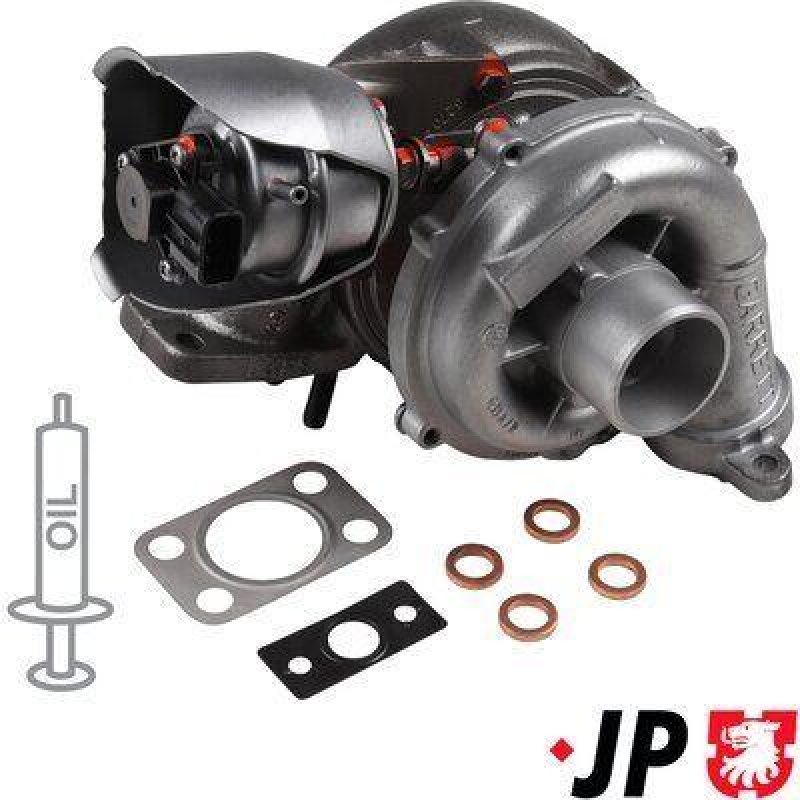 Bild von JP GROUP 3117400300 Turbolader Abgasturbolader, Lader, Aufladung Abgasturbolader inkl. Dichtungssatz PEUGEOT: 308 I SW, 508 I SW, 207 Hatchback