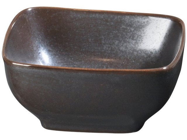 Bild von Broste Copenhagen Schale ESRUM NIGHT Schale eckig 8 x 7,5 cm, Steingut, (Schalen)