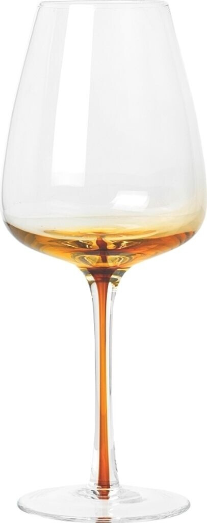 Bild von Broste Copenhagen Gläser-Set AMBER Weissweinglas caramel 0,4 l, Mundgeblasenes Glas, Amber Weißweinglas