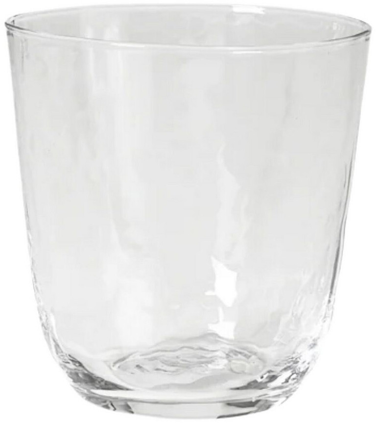 Bild von Broste Copenhagen Gläser-Set HAMMERED Trinkglas 4tlg. klar 0,335 l, Mundgeblasenes Glas, Hammered Glas