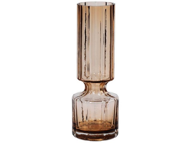 Bild von Broste Copenhagen Dekovase Hyacint Vase Glas Indian Tan 28,3 cm (Vasen), Hyacint Vase