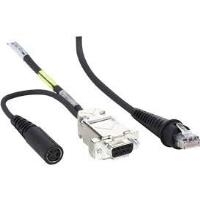 Bild von Honeywell Kabel, RS232, gedreht Kabel, RS-232, EP, TX Data auf Pin 2, Connector: D 9 PIN F und Mini Din 4 PIN F Länge: 2,3m, externes Netzteil benötigt (42204253-04E)