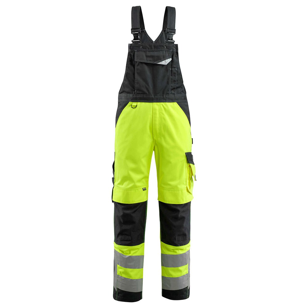 Bild von Newcastle Latzhose mit Knietaschen - SAFE SUPREME - hi-vis Gelb/Schwarz, Gr. 82C44