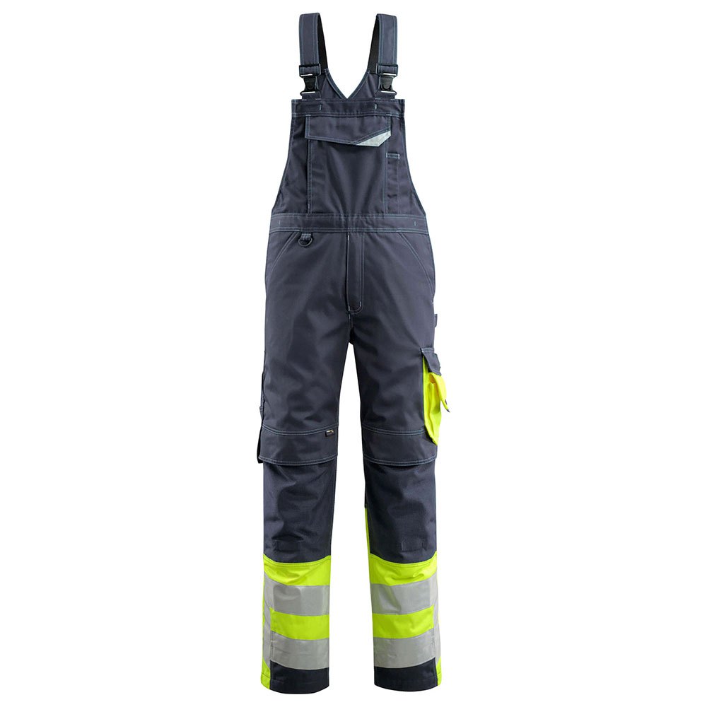 Bild von Sunderland Latzhose mit Knietaschen - SAFE SUPREME - Schwarzblau/hi-vis Gelb, Gr. 82C54