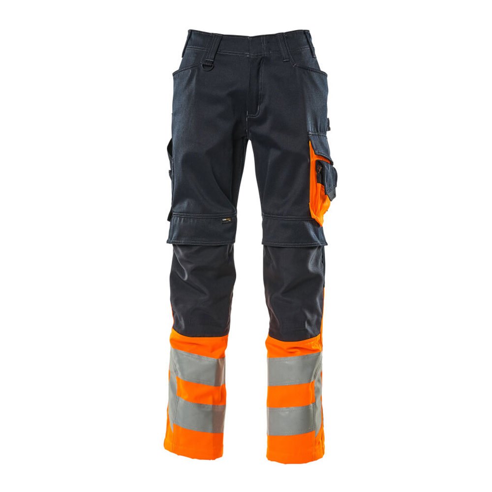 Bild von Leeds Hose mit Knietaschen SAFE SUPREME, Schwarzblau/hi-vis Orange, Größe 82C58