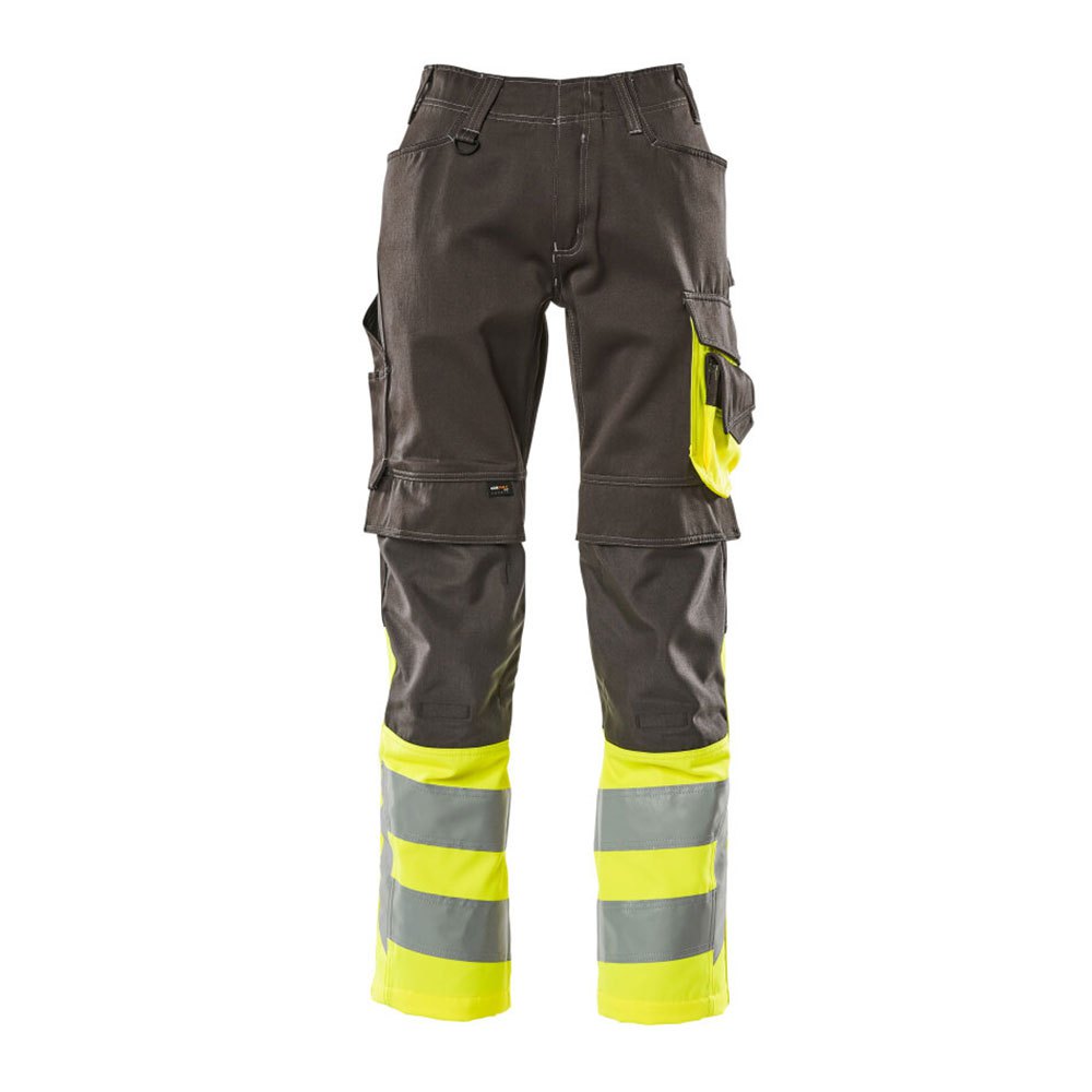 Bild von Leeds Hose mit Knietaschen - SAFE SUPREME - Dunkelanthrazit/hi-vis Gelb, Gr. 82C46