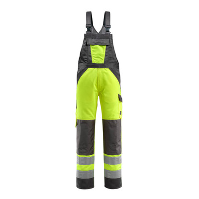 Bild von Gosford Latzhose mit Knietaschen - SAFE LIGHT - hi-vis Gelb/Dunkelanthrazit, Gr. 76C46