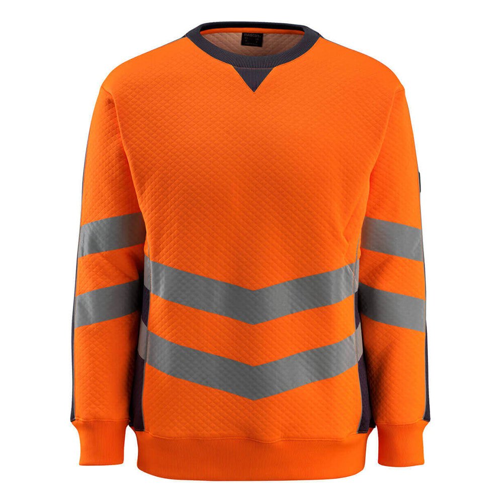 Bild von MASCOT® unisex Warnschutz-Langarmshirt Wigton  orange, schwarzblau Größe 4XL