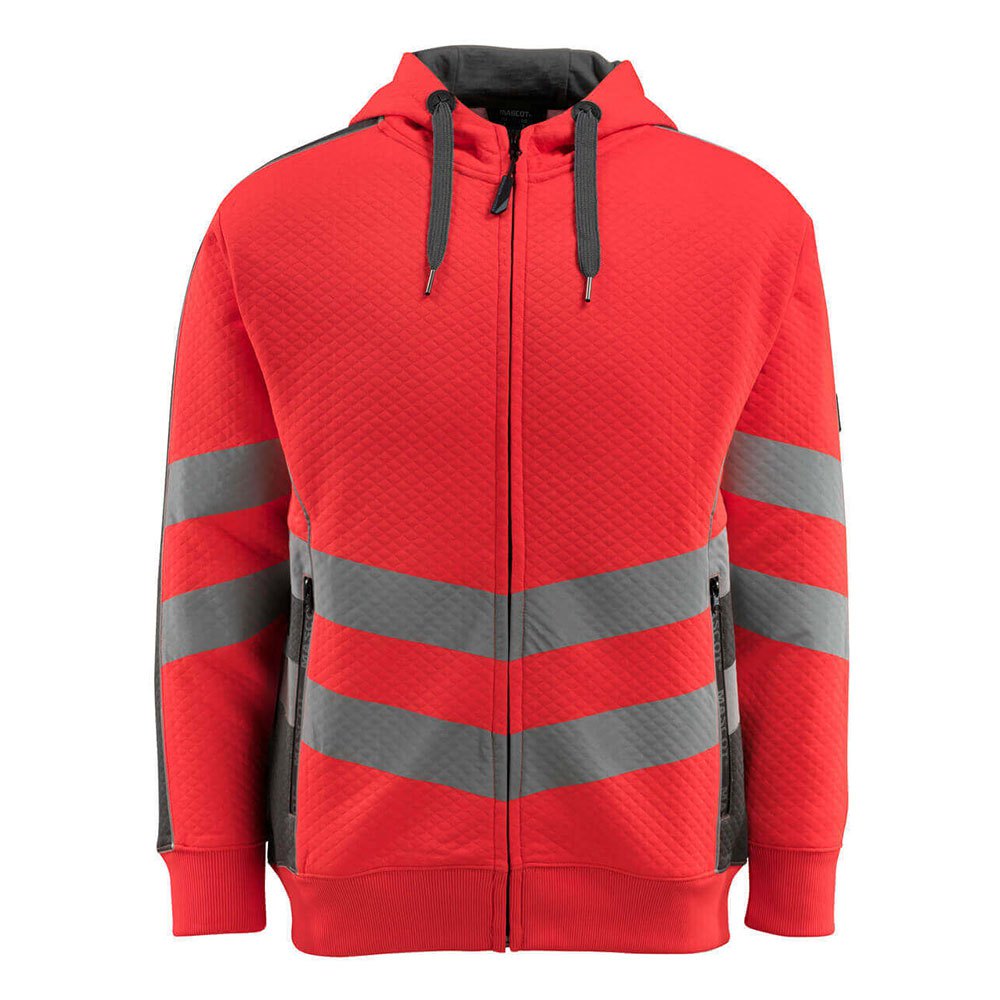 Bild von MASCOT® - Warnschutz-Kapuzenshirt Corby 50138-932, warnrot/anthrazit, Größe M