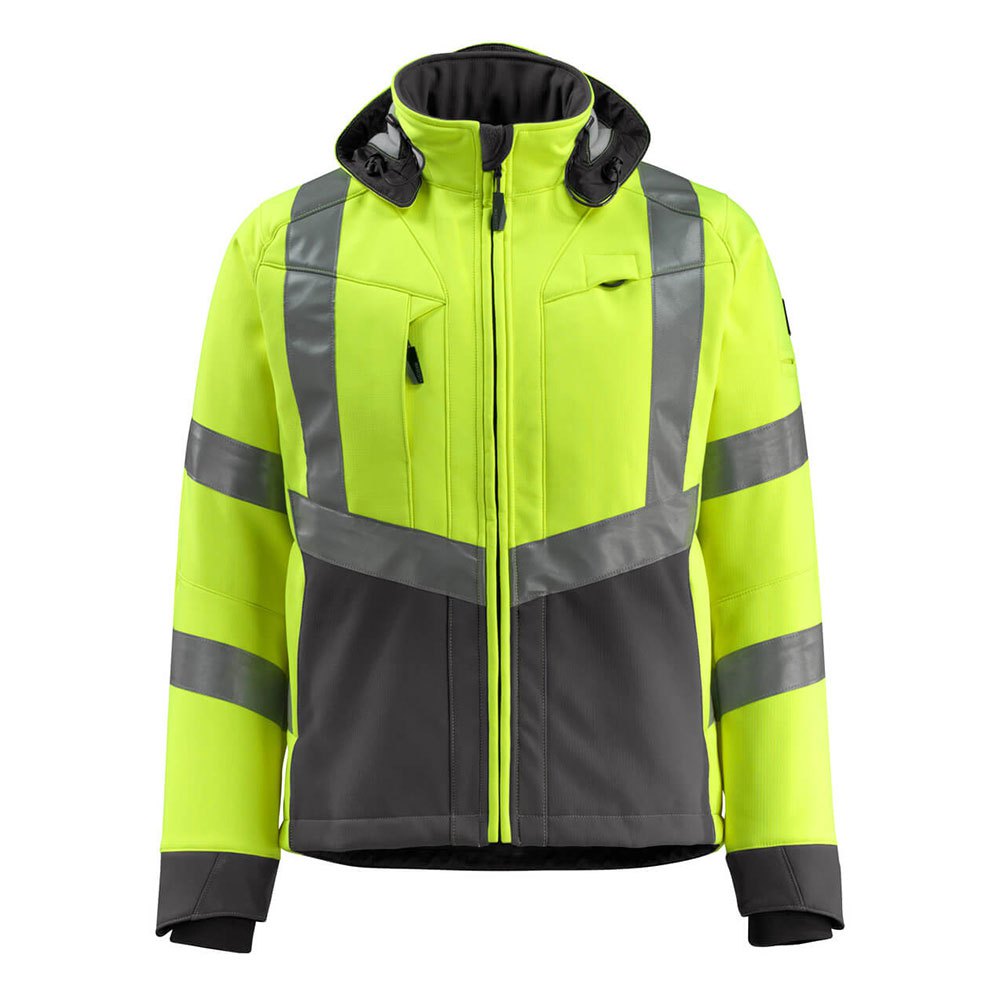 Bild von Warnschutz-Softshelljacke Blackpool 15502-246, warngelb/anthrazit, Größe S