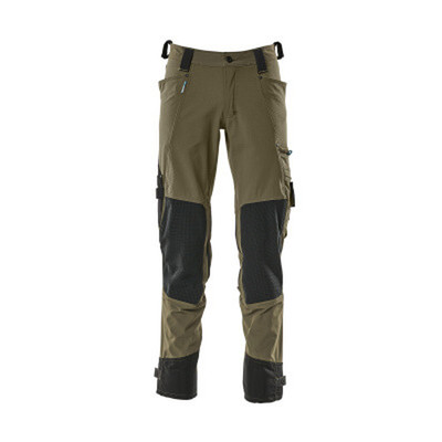 Bild von Hose mit Knietaschen ADVANCED, Moosgrün, Größe 76C50