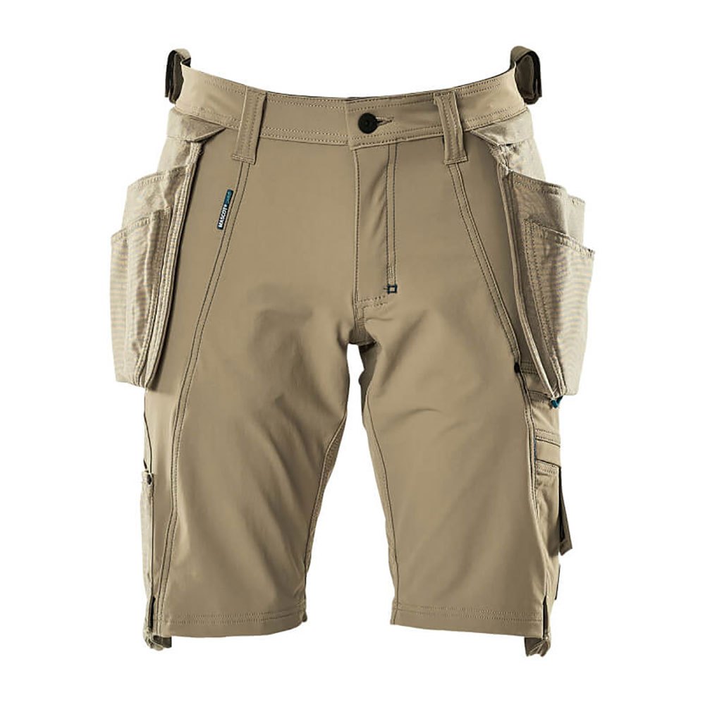 Bild von Mascot Shorts mit abnehmbaren Hängetaschen Handwerkershorts Größe C49, hellkhaki