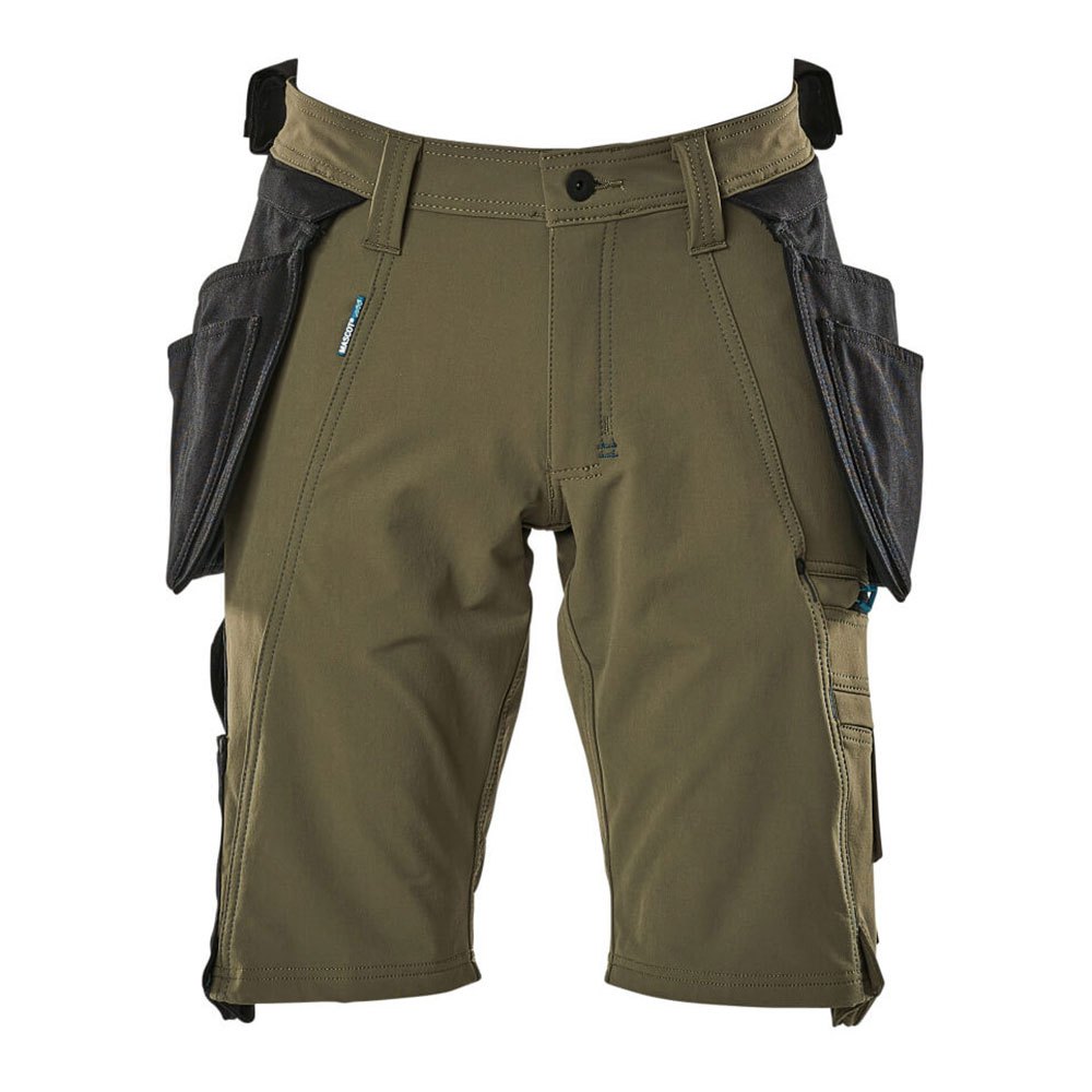 Bild von Mascot Shorts mit abnehmbaren Hängetaschen Handwerkershorts Größe C44, moosgrün