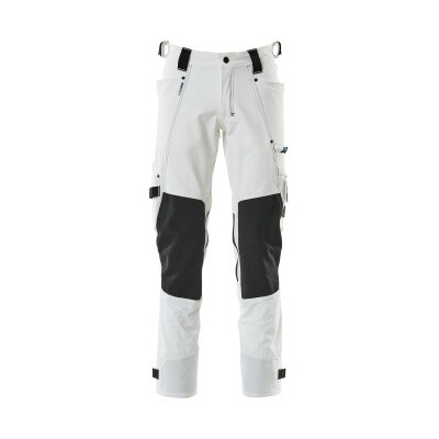 Bild von Hose mit Knietaschen ADVANCED, Weiß, Größe 76C44