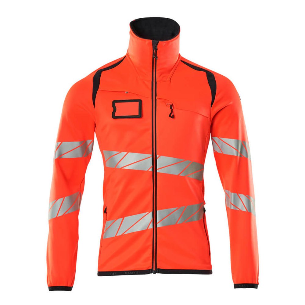 Bild von Fleecepullover mit Reißverschluss - ACCELERATE SAFE - hi-vis Rot/Schwarzblau, Gr. 5XL