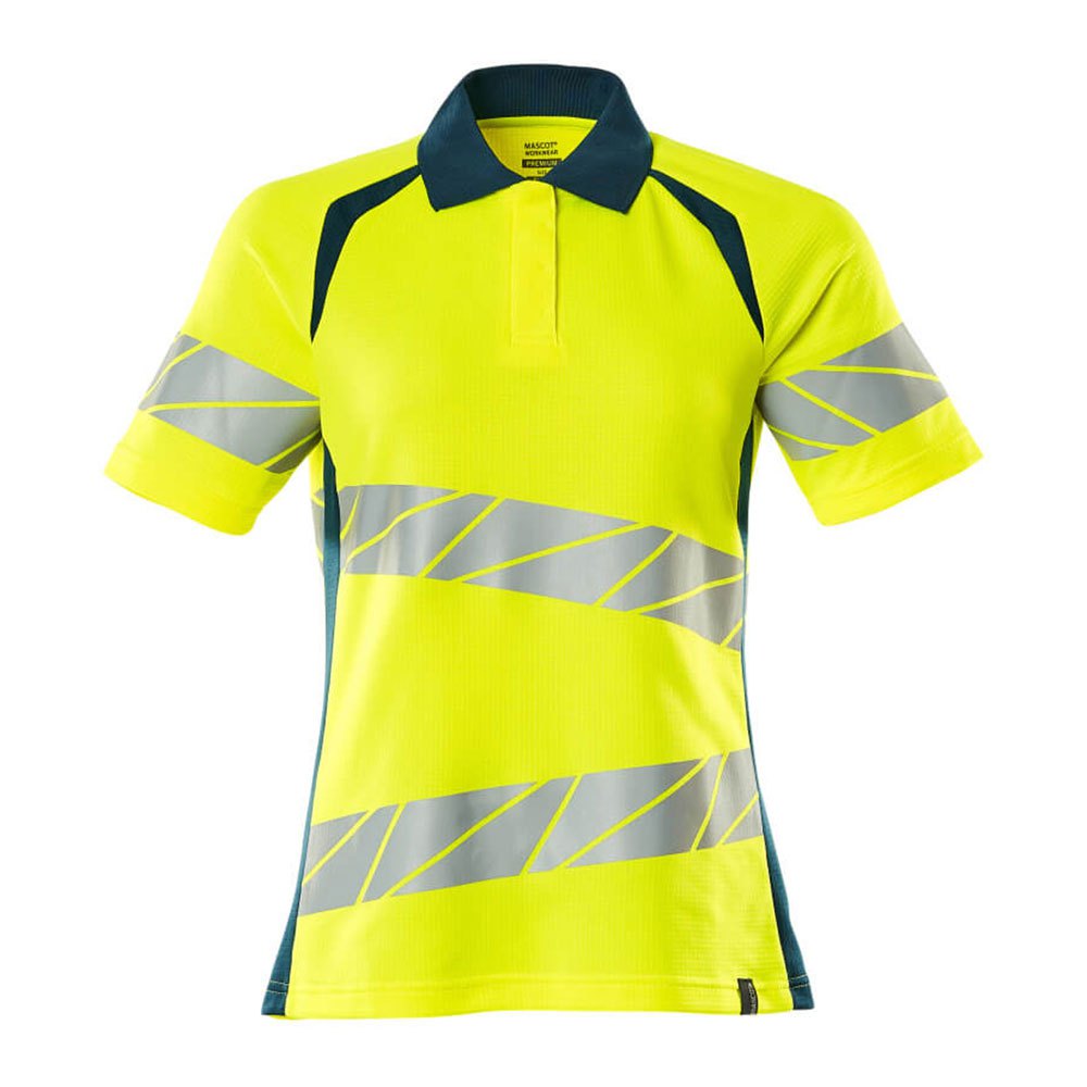 Bild von Damen-Polo-shirt 19093-771-1744 Gr. 3XL hi-vis gelb/dunkelpetroleum - Mascot