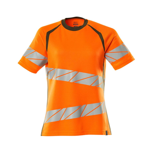 Bild von Mascot 19092-771-1433 Accelerate Safe Premium Damen-Passform Zweifarbig Runder Halsausschnitt T-Shirt, Hi-Vis Orange/Moosgrün, 5XL ONE Größe, Mascot Accelerate Safe 19092 Kurzarm-t-shirt, MASCOT® - T-Shirt ACCELERATE SAFE, hi-vis Orange/Moosgrün, Größe 5XL-ONE