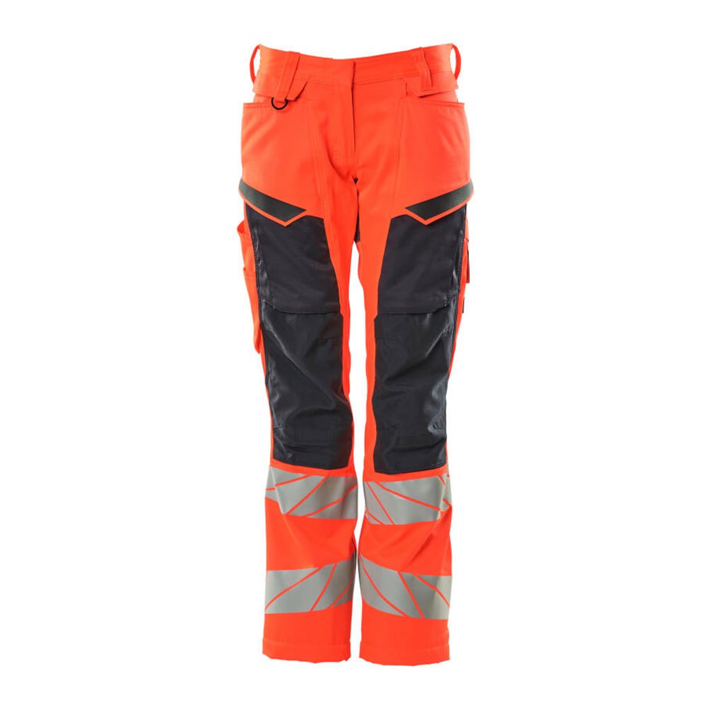 Bild von Hose mit Knietaschen ACCELERATE SAFE, hi-vis Rot/Schwarzblau, Größe 76C54