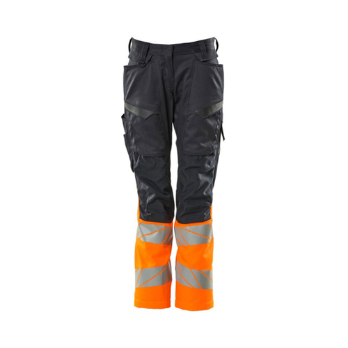 Bild von Hose mit Knietaschen 19678-236-01014 Gr. 76C54 schwarzblau/hi-vis orange - Mascot Accelerate Safe