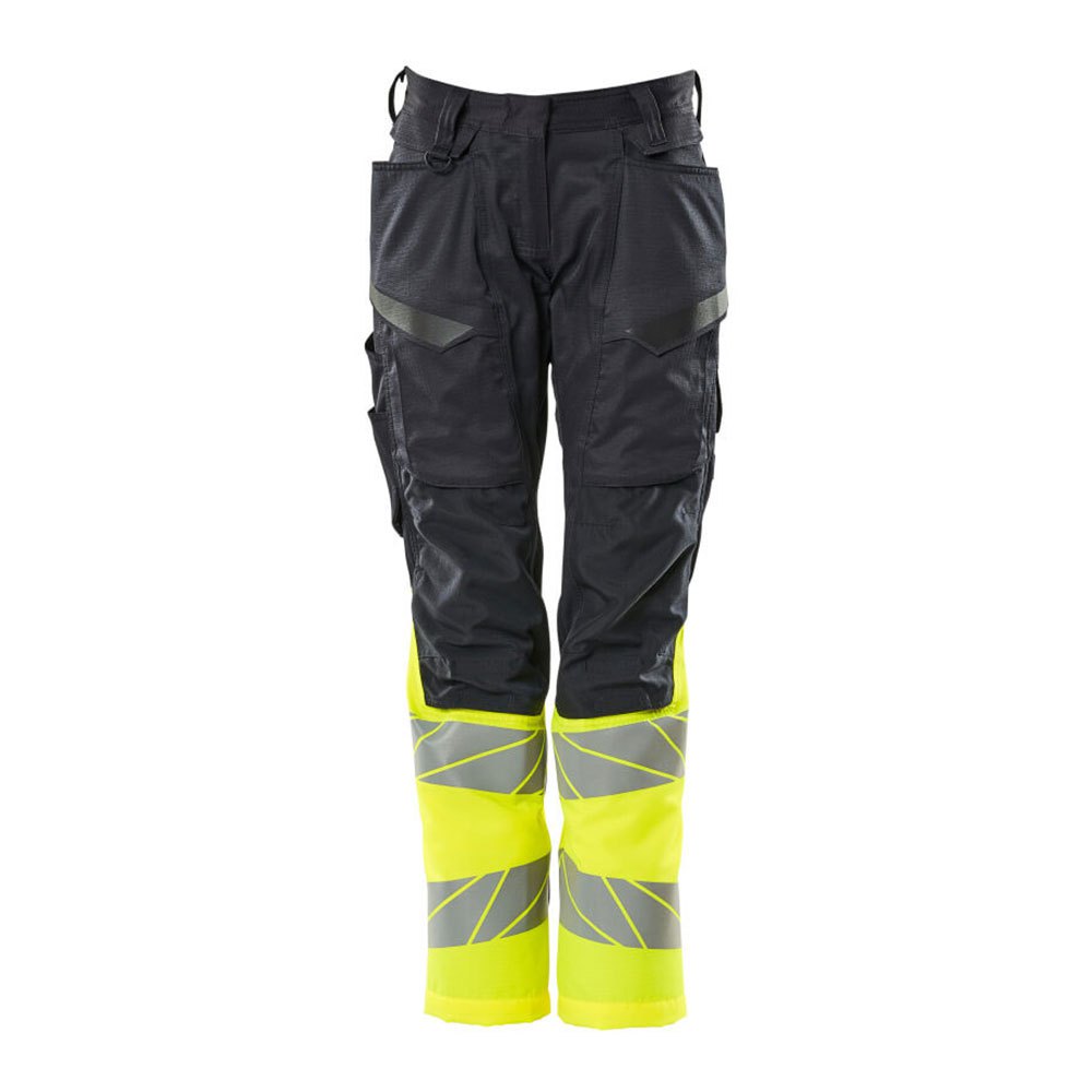 Bild von Hose mit Knietaschen ACCELERATE SAFE, Schwarzblau/hi-vis Gelb, Größe 76C50