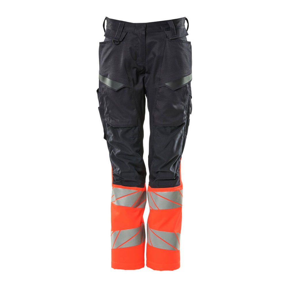 Bild von Hose mit Knietaschen 19678-236-10222 Gr. 82C54 schwarzblau/hi-vis rot - Mascot