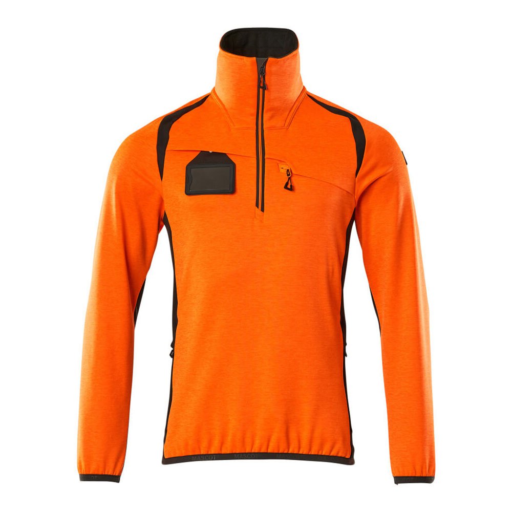 Bild von Fleecepullover mit kurzem Reißverschluss - ACCELERATE SAFE - hi-vis Orange/Dunkelanthrazit, Gr. 3XL
