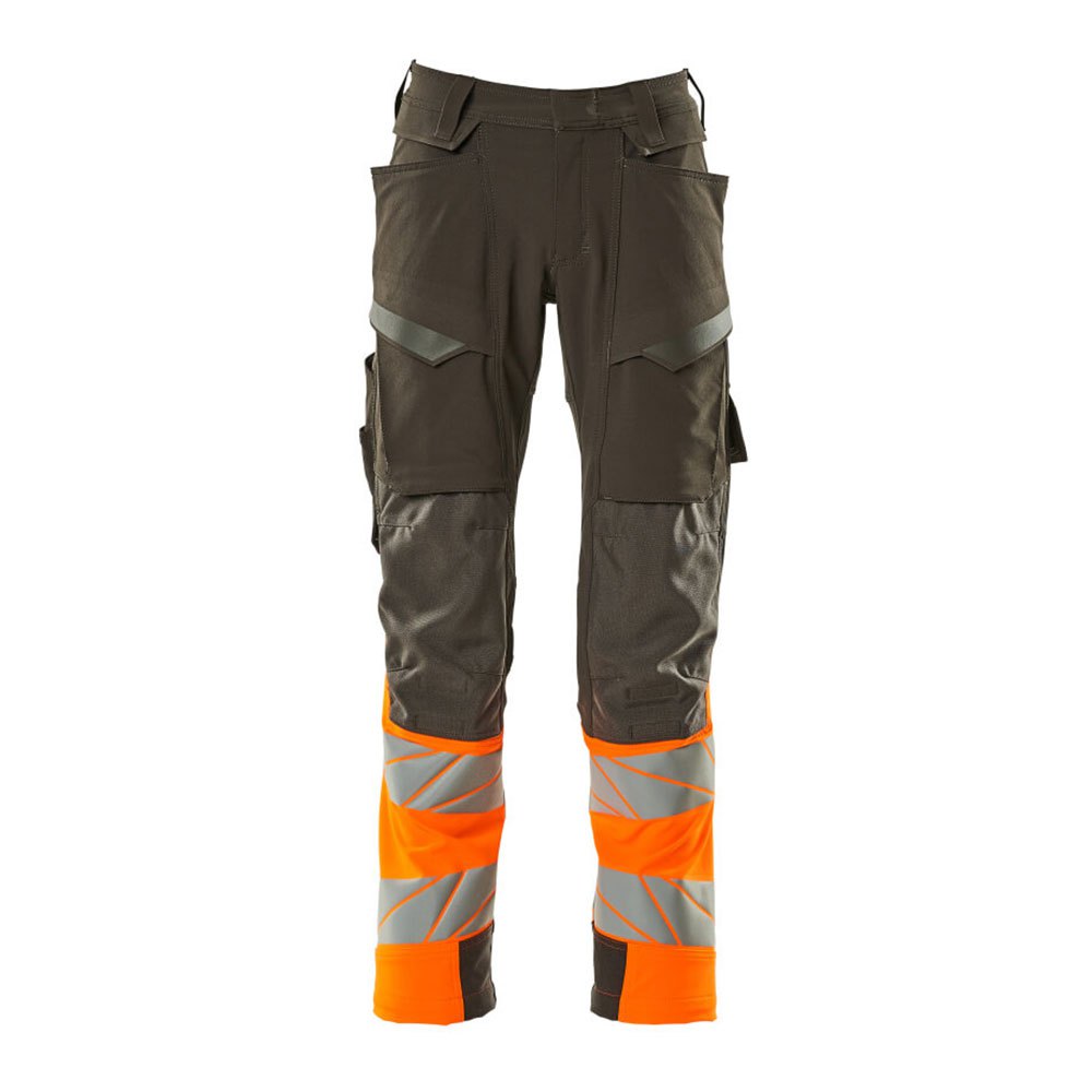 Bild von Hose mit Knietaschen ACCELERATE SAFE, Dunkelanthrazit/hi-vis Orange, Größe 82C48