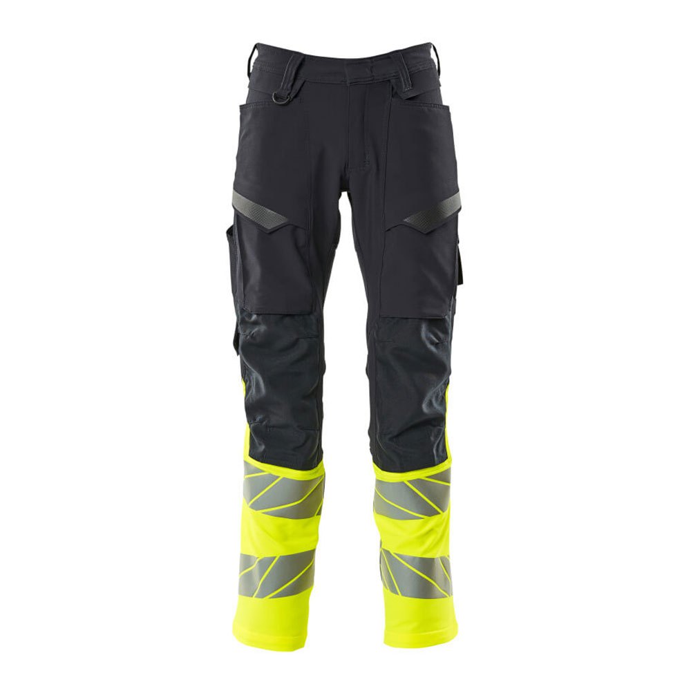 Bild von Hose mit Knietaschen ACCELERATE SAFE, Schwarzblau/hi-vis Gelb, Größe 82C62