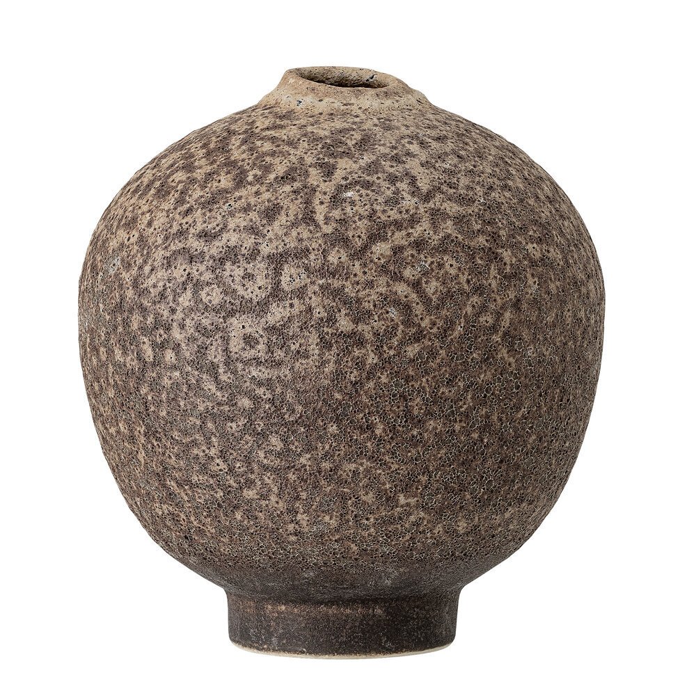 Bild von Bloomingville Vase Simonia aus Steingut, Ø 17 cm, Höhe 18 cm, braun