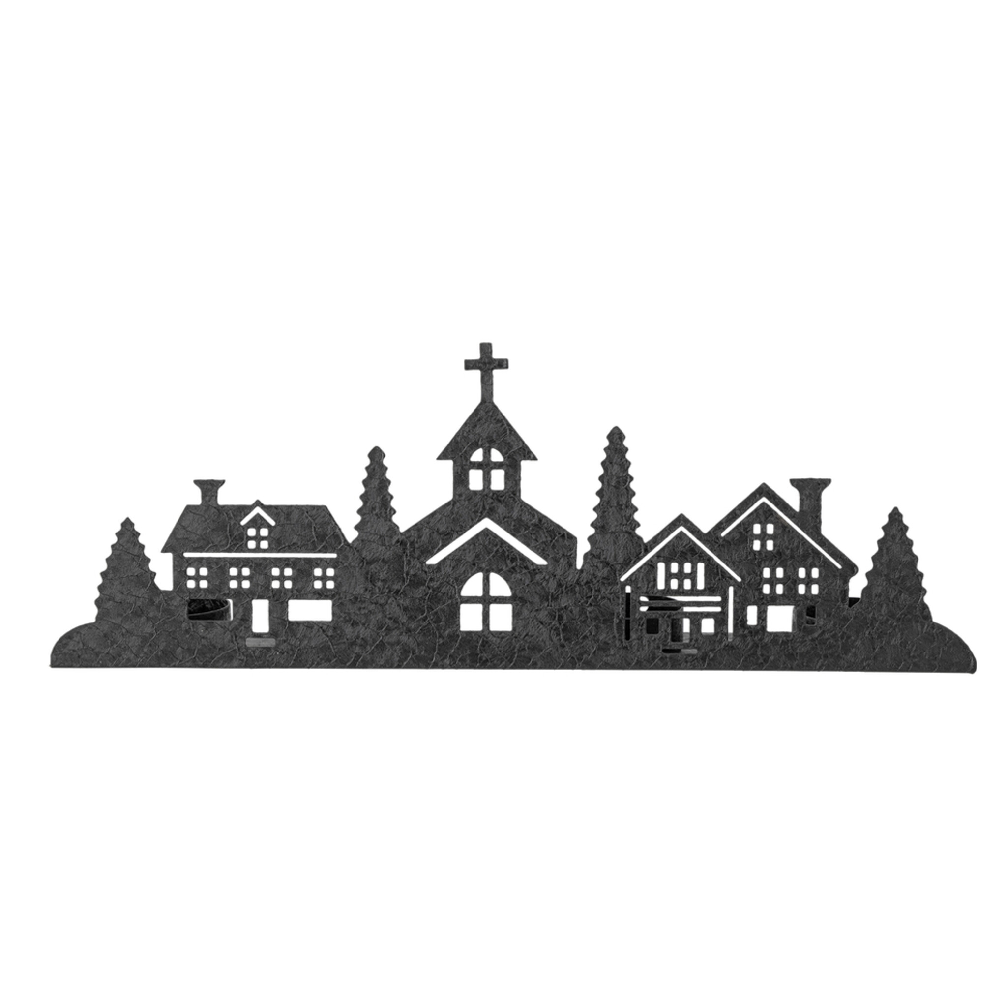 Bild von Bloomingville Cielo Teelichthalter, Weihnachtsdorf, L35xH12,5xB5 cm