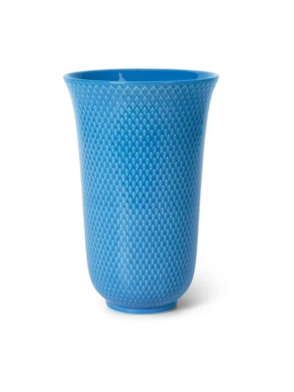 Bild von Lyngby Porcelæn - Rhombe Color Porcelain Vase 20 cm - Blue