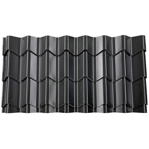 Bild von DS Stålprofil Dachpfannenprofil »Markant 200«, BxL: 1080 x 580 mm, Stärke: 0,5 mm, Stahl/Polyester, anthrazit - schwarz