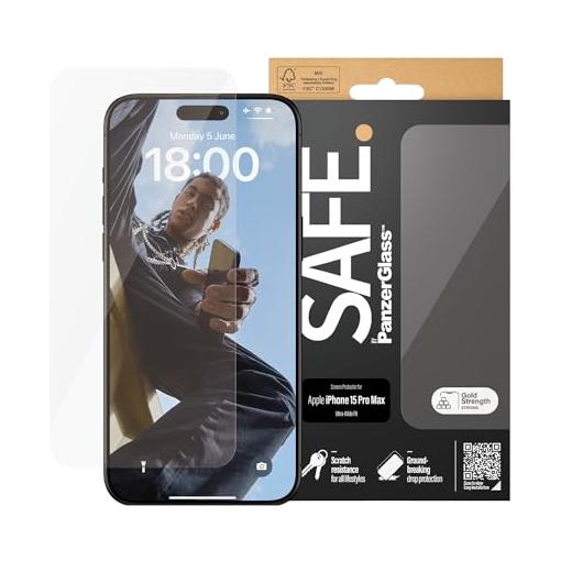 Bild von SAFE. BY PANZERGLASS ULTRA-WIDE FIT - Smartphone BildschirmschutzNeuware -