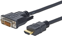 Bild von MicroConnect HDM192413 3m DVI-D HDMI Type A (Standard) Schwarz Videokabel-Adapter (3 m, HDMI, DVI), Video Kabel