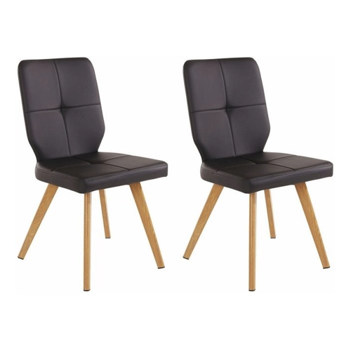 Bild von loft24 Esszimmerstuhl Davison (Set, 2 St) in Lederoptik